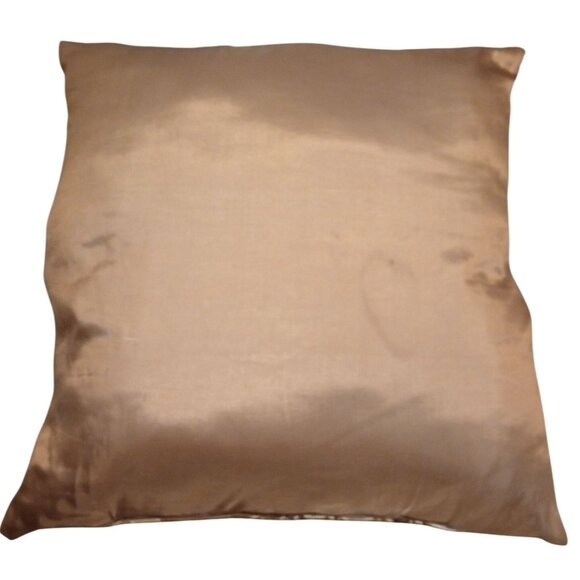 Floral Cottagecore Throw Pillow Embroidered Pattern & Satin Backing - Picture 3 of 8